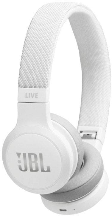 JBL Live 400BT On Ear Kopfhörer Bluetooth® Weiß Headset, Klang-Personalisierung, Lautstärkeregelung Handy-0