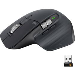 Optická Wi-Fi myš Logitech MX Master 3 Advanced 910-005694, ergonomická, sklenený povrch, integrovaný scrollpad, grafit
