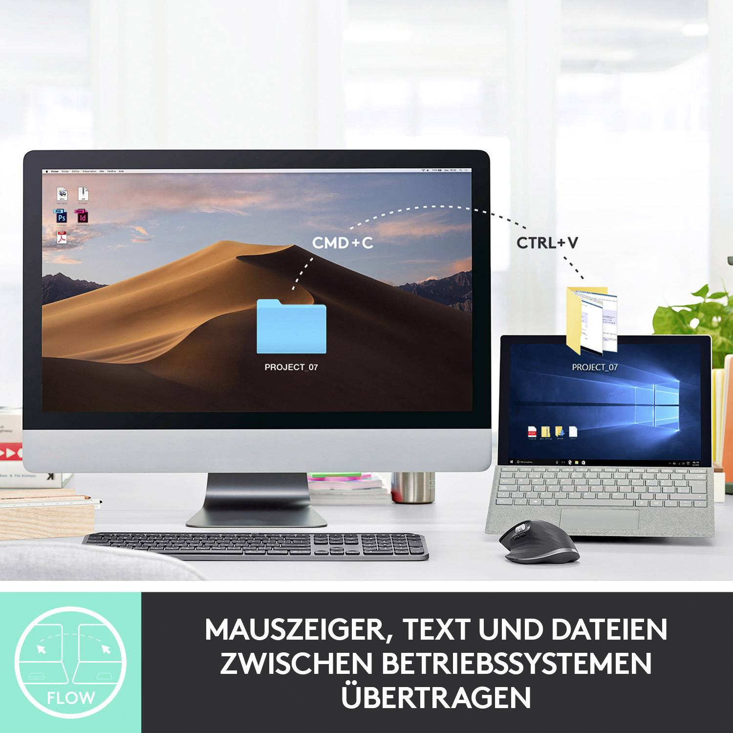 Logitech MX Master 3 Advanced Ergonomische Maus Bluetooth®, Funk Laser Grau 7 Tasten 4000 dpi Ergonomisch, Wiederaufladb-7