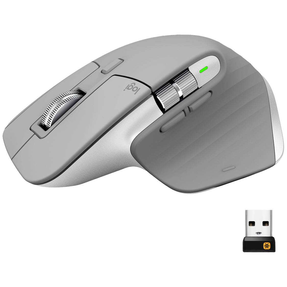 Logitech MX Master 3 Advanced Bluetooth® Maus Optisch Ergonomisch, Glasoberfläche, Integriertes ...