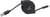 Ein schwarzes, aufrollbares USB-Ladekabel mit einem Micro-USB-Anschluss auf der einen Seite und einem Standard-USB-Anschluss auf der anderen.