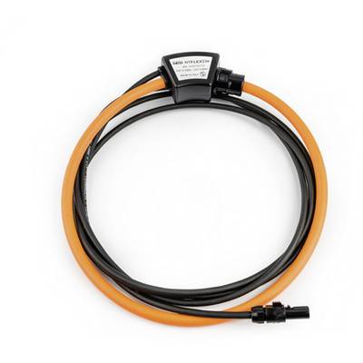 Orange-schwarzes Ladekabel mit Elektronikmodul, geeignet für Elektrofahrzeuge.