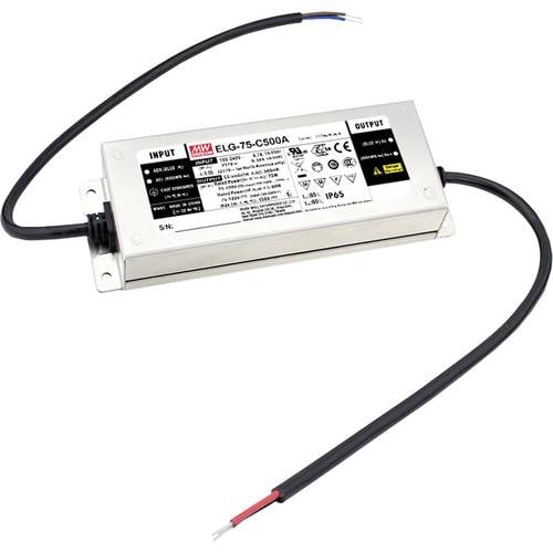 Thumbnail - MEAN WELL ELG-75-C700DA-3Y LED-Treiber Konstantstrom 74.9 W 700 mA 53 - 107 V/DC Dali, Montage auf entflammbaren Oberflä...