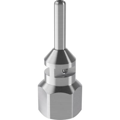 Metallkomponente mit zylindrischem Schaft und sechseckiger Basis, vermutlich Teil eines Maschinenwerkzeugs oder einer Präzisionsvorrichtung.