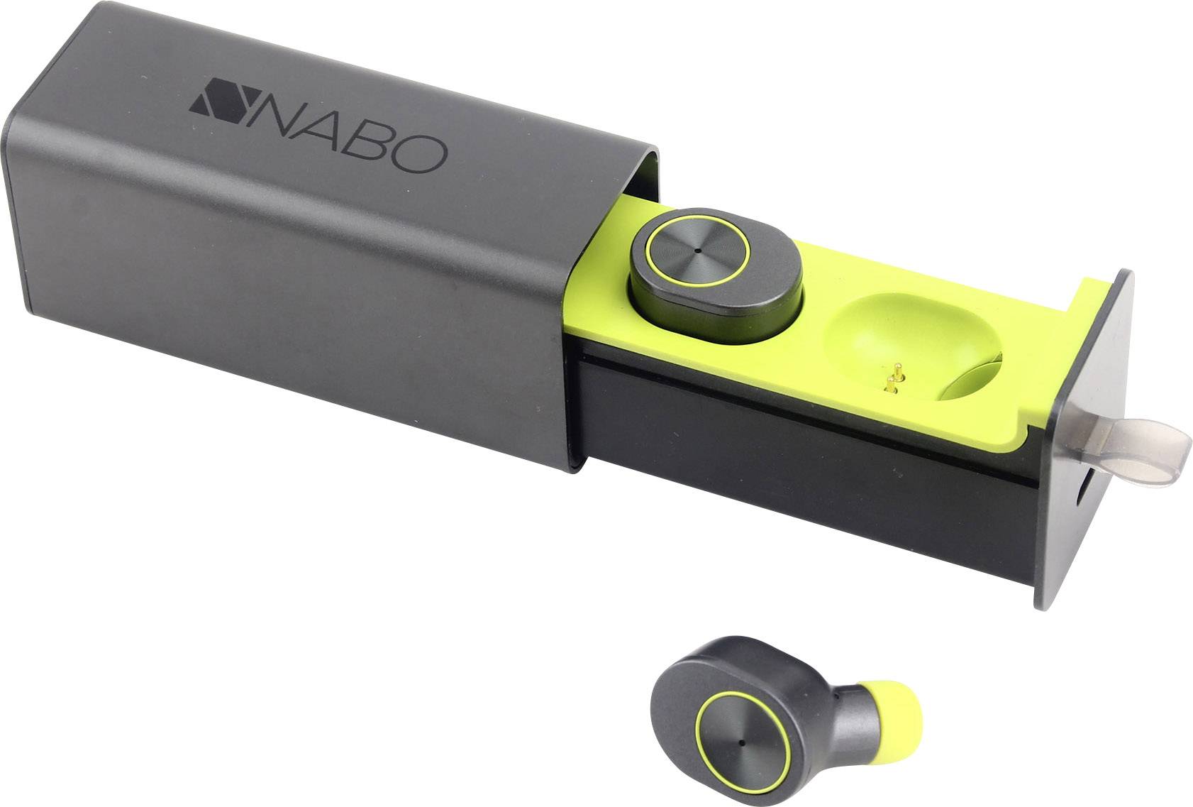 NABO Total Wireless Earphone In Ear Kopfhörer Grau, Grün-3