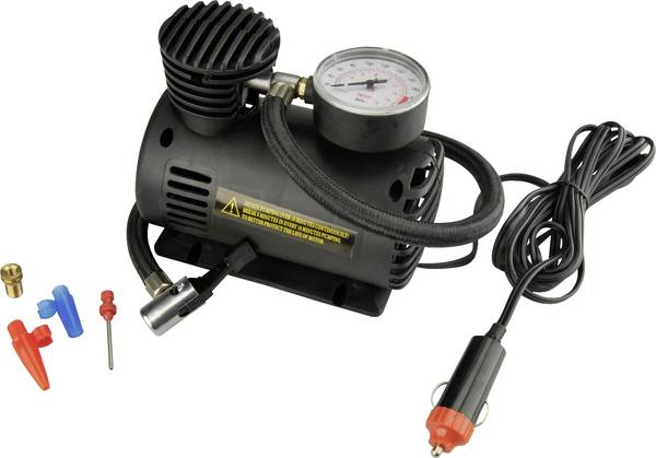cartrend KFZ-Kompressor mit Manometer, max. Druck: 10 bar