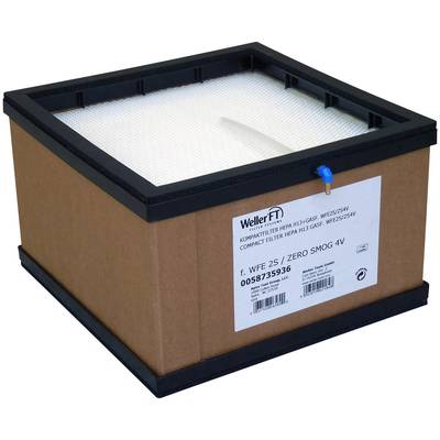 'Kompaktfilter HEPA H13/Gas f. Zero Smog 4V'. Rechteckiger Luftfilter mit braunem Gehäuse und schwarzem Rand.