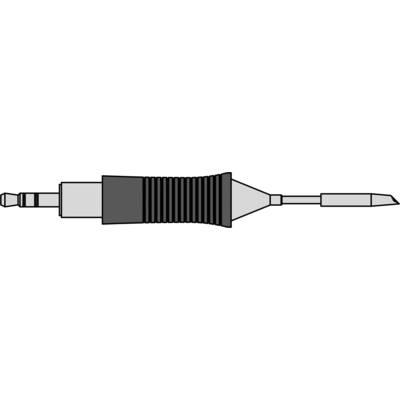 Diagramm eines physischen Lichtleiters mit einer federbelasteten Optik, typischerweise verwendet in Glasfaserverbindungen.