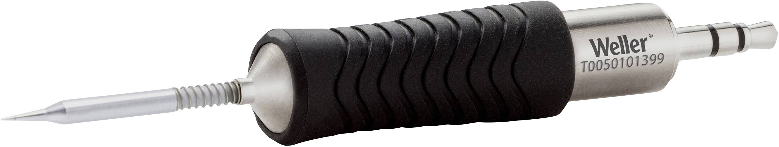 Lötkolben mit ergonomischem Griff und feiner Spitze, geeignet für präzise Lötarbeiten in elektronischen Anwendungen.