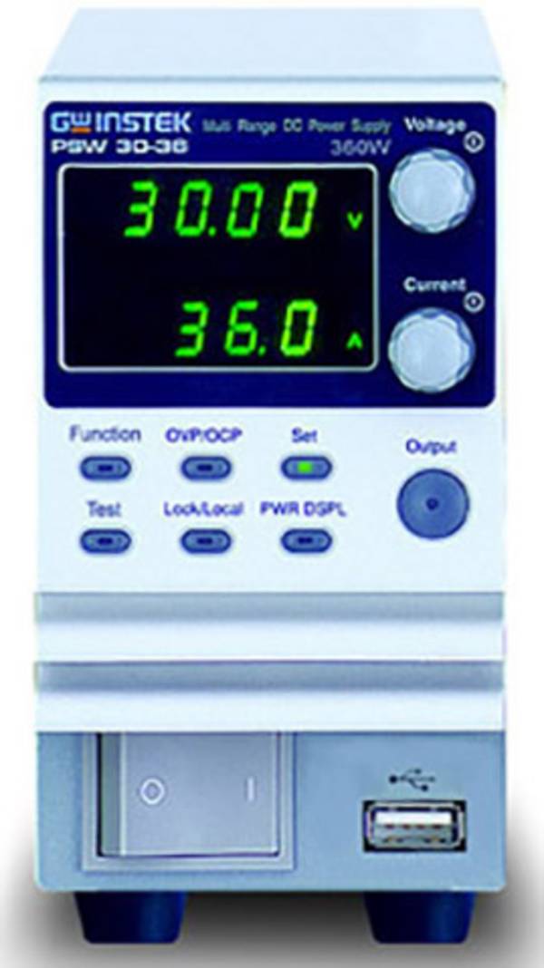 GW Instek PSW80-27 Labornetzgerät, einstellbar  0 - 80  0 - 27 A 720 W USB 1.1 Buchse A, USB 2.0 Buchse B, RJ45-Buchse, Ethernet, LAN programmierbar Anzahl Ausgänge 1 x
