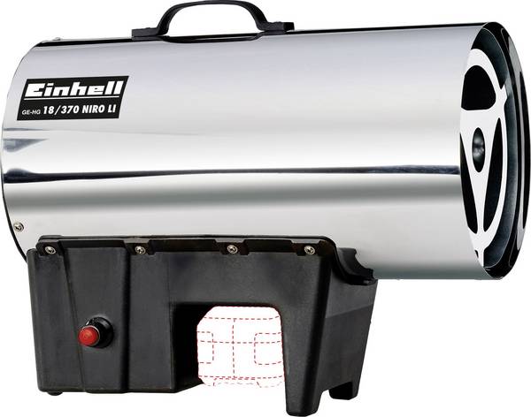 Einhell GE-HG 18/370 Niro Li-Solo D/AT Heißluftgebläse 37 W