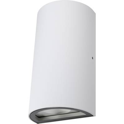 Weiße zylindrische Deckenleuchte mit einer schwarzen Umrandung um das Lichtgehäuse. Geeignet für moderne Innenraumbeleuchtung.