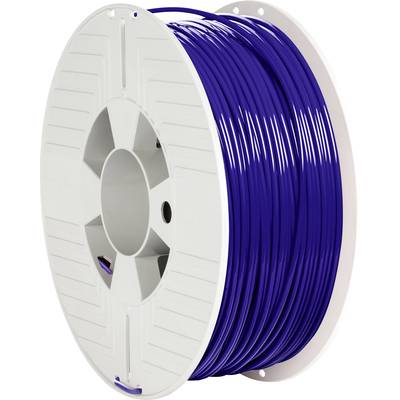 Spule mit blauem 3D-Drucker-Filament, auf weißem Hintergrund.