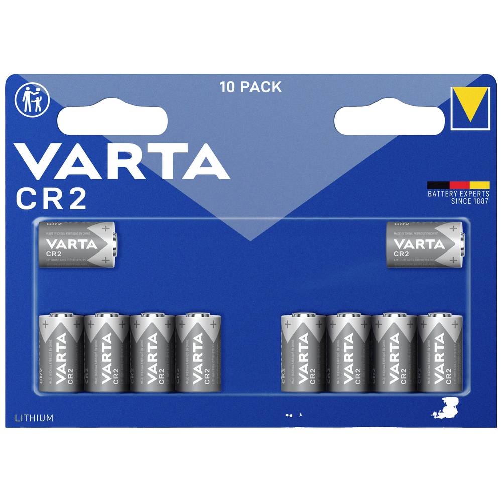 Varta Electronics CR2 CR2 Fotobatterij Lithium 880 mAh 3 V 10 stuks