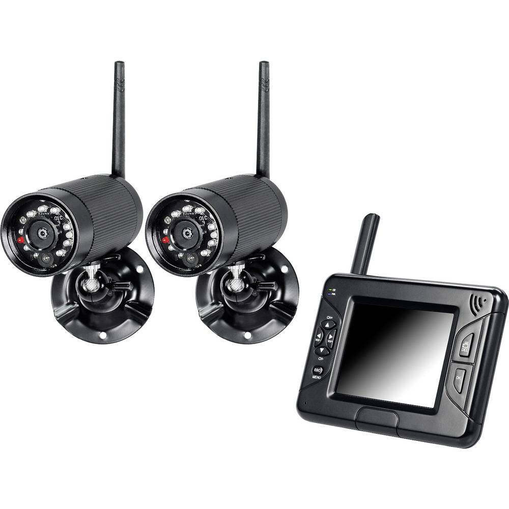 PENTATECH Funk-Überwachungskamera-Set 4-Kanal mit 2 ...