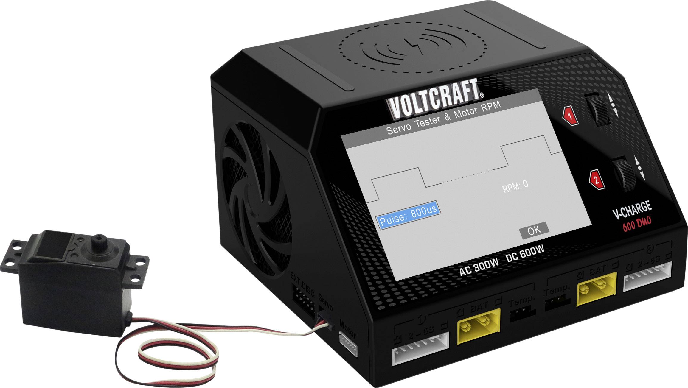 VOLTCRAFT V-Charge 600 DUO Modellbau-Ladegerät 16 A LiPo, LiHV, LiIon, LiFePO, NiMH, NiCd, Blei-6