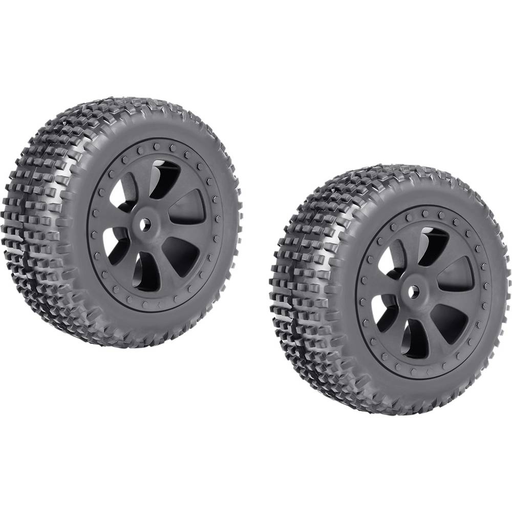 Roues complètes Multipin Buggy 1:10 Reely RE-6538497 6 rayons noir 1 paire(s)