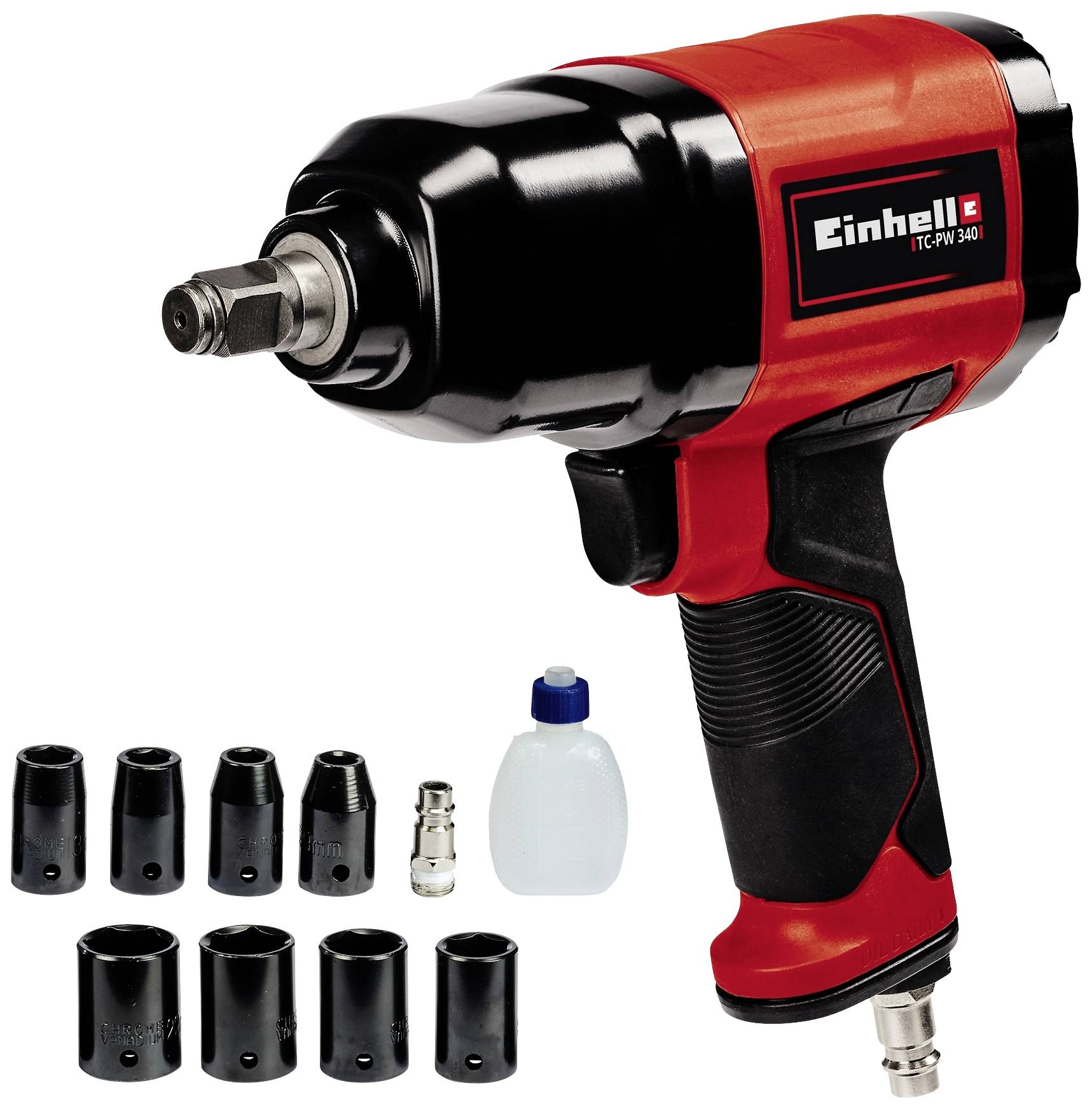 Einhell TC-PW 340 4138950 Pneumatisk mutterdragare Vridmoment (max.): 340 Nm