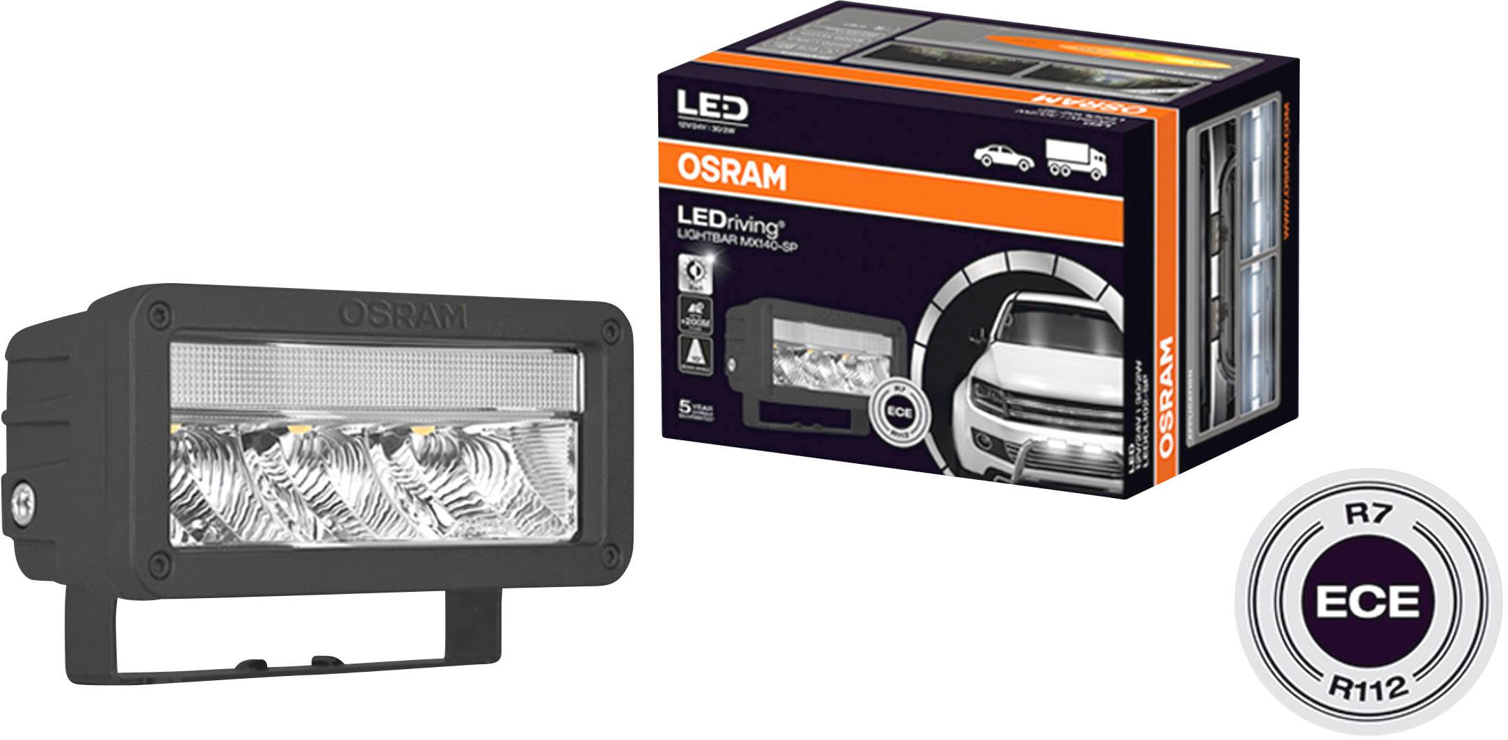 140 x 69,2 x 85,9 mm Osram LEDDL102-SP LEDriving LIGHTBAR MX140-SP LED Zusatzscheinwerfer