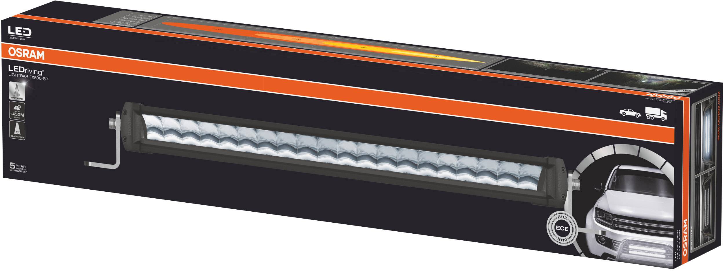 OSRAM Fernscheinwerfer LEDDL104-SP LEDriving LIGHTBAR FX500-SP LED vorne (B x H x T) 564 x 77 x 93.5 mm Schwarz-6
