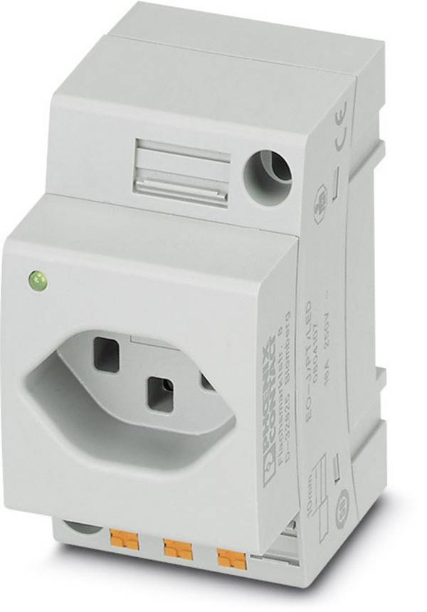 Schaltschrank-Steckdose Phoenix Contact EO-J/PT/LED Grau (L x B) 60 mm x 45 mm