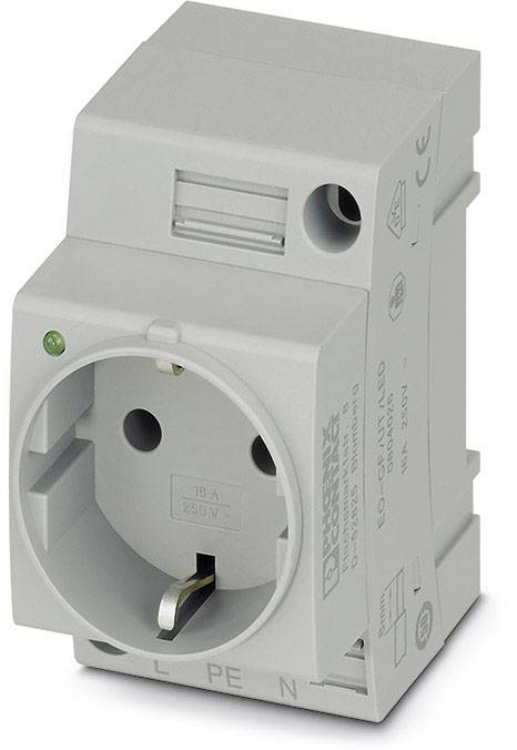 Phoenix Contact EO-CF/UT/LED Schakelkastcontactdoos Grijs 1 stuk(s) afbeelding