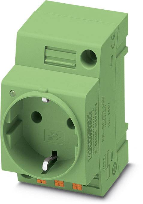 Phoenix Contact EO-CF/PT/LED/GN Schakelkastcontactdoos Groen 1 stuk(s) afbeelding