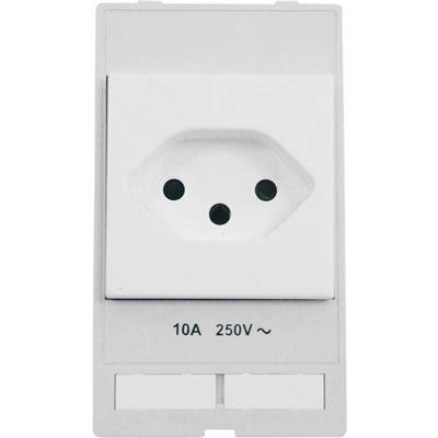 Dreifachsteckdose einer Steckdosenleiste, geeignet für 10A und 250V.