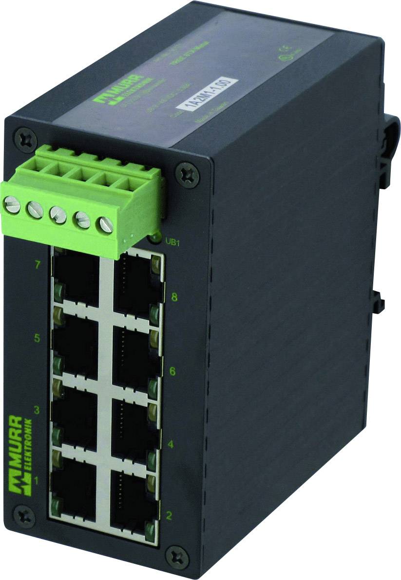 MURR Elektronik Feldbustechnik Netzwerk Switch RJ45 8 Port