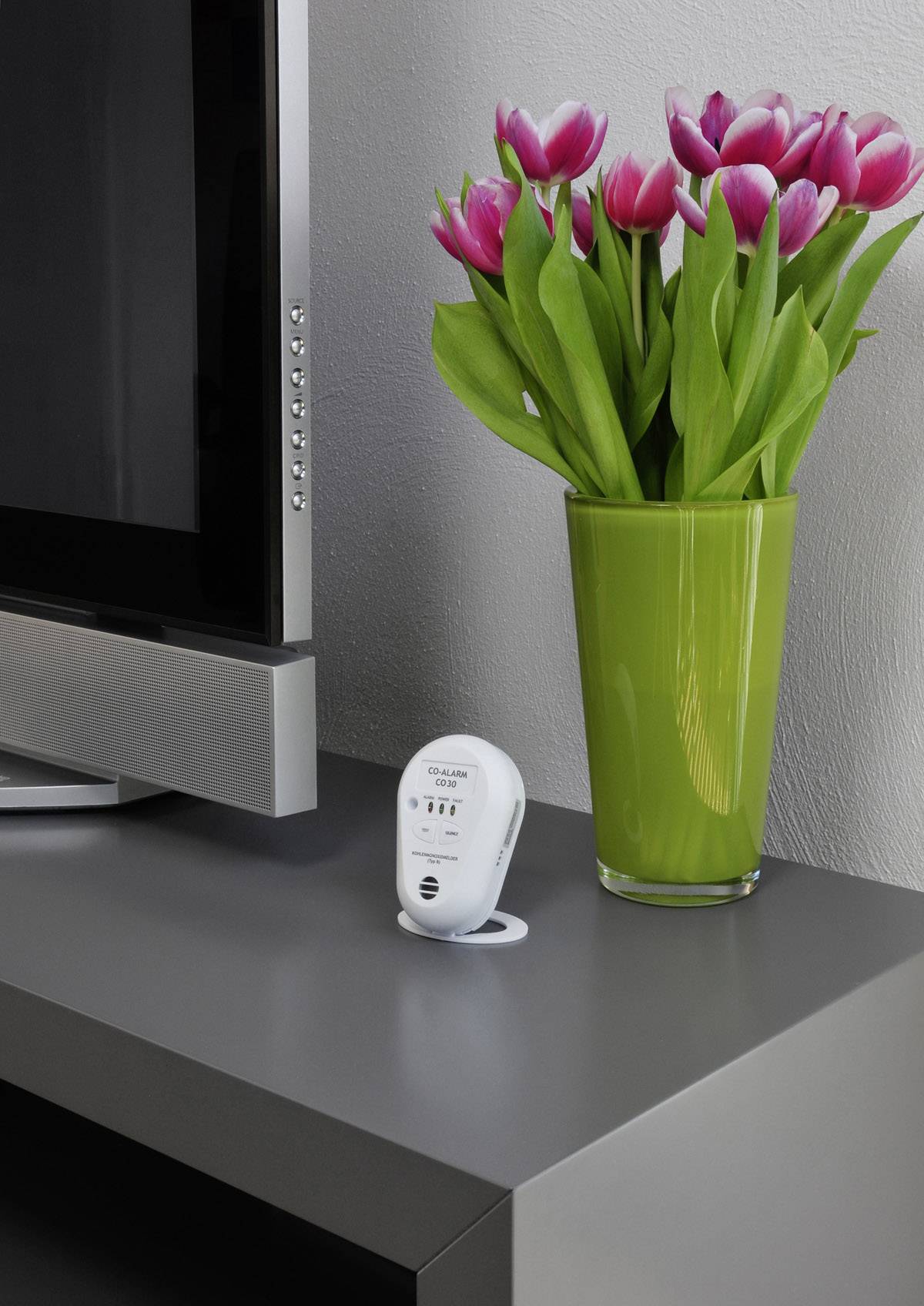 PENTATECH CO30 Kohlenmonoxid-Melder inkl. 10 Jahres-Batterie batteriebetrieben detektiert Kohlenmonoxid-3