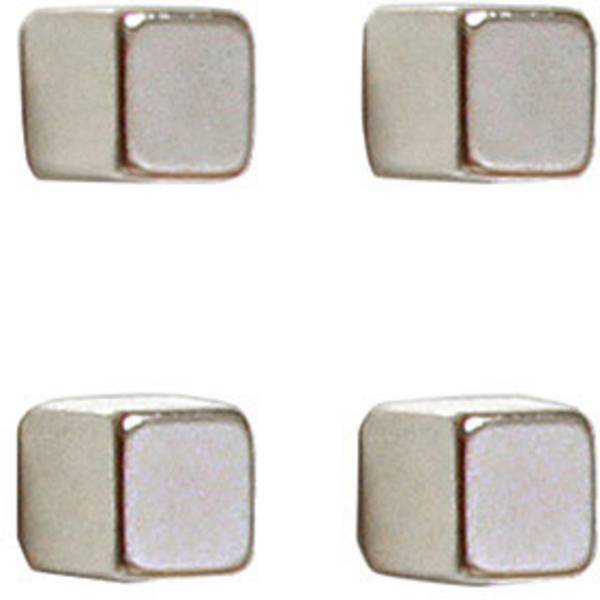 Franken Neodym Magnet  (B x H x T) 10 x 10 x 10 mm Würfel Silber 4 St. HMN1010