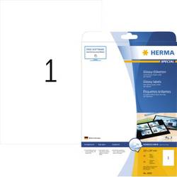 Image of Herma 4909 Etiketten (A4) 210 x 297 mm Papier, glänzend Weiß 25 St. Permanent Universal-Etiketten