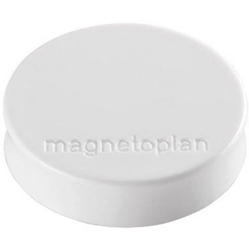 Thumbnail - magnetoplan Magnet Ergo Medium (Ø x H) 30 mm x 8 m rund Weiß 10 St. 1664000