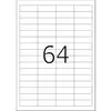 Eine Tabelle mit leeren Zellen und der großen Zahl '64' in der Mitte.