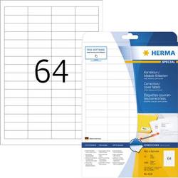 Image of Herma 4226 Etiketten (A4) 48.3 x 16.9 mm Papier, matt Weiß 1600 St. Permanent Korrektur-Etiketten