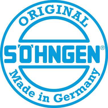Logo mit den Worten 'Original Söhngen Made in Germany' in Blau.