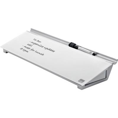 Ein Schreibtisch-Werkzeug mit Stift, auf dem steht: 'To Do: organize update, call, meet for lunch @ 1pm'.