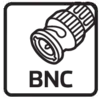 'Symbol eines BNC-Steckers.'