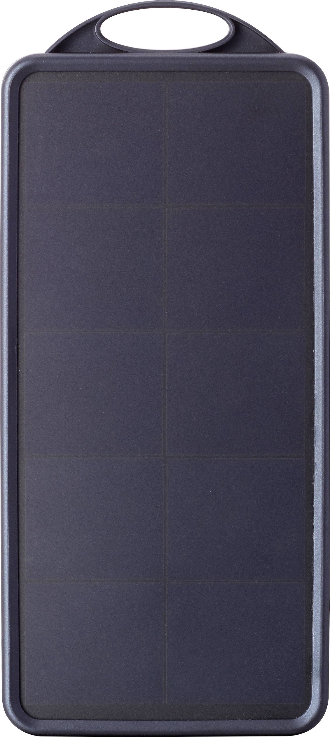 Tragbare Solarzelle mit Griff, dunkelblau, rechteckig, geeignet für mobile Energieversorgung.