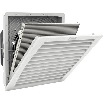 Ein entfernbarer Luftfilter in einem Lüftungssystem zeigt die inneren Gitter und den Ventilator.