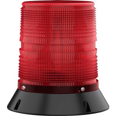 Rote Warnleuchte mit schwarzem Sockel; häufig zur Signalisierung von Gefahren oder Alarmen eingesetzt.