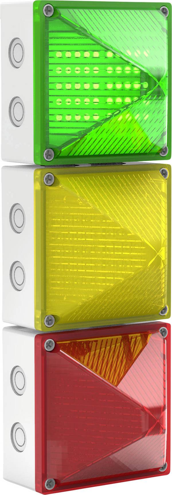 Pfannenberg Signalampel LED QUADRO-LED-TL RD YE GN HV 21106640008 Mehrfarbig 230 V/AC