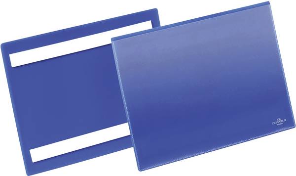 Durable 179507 Etikettentasche, selbstklebend Dunkelblau (B x H) 223 mm x 163 mm DIN A5 quer