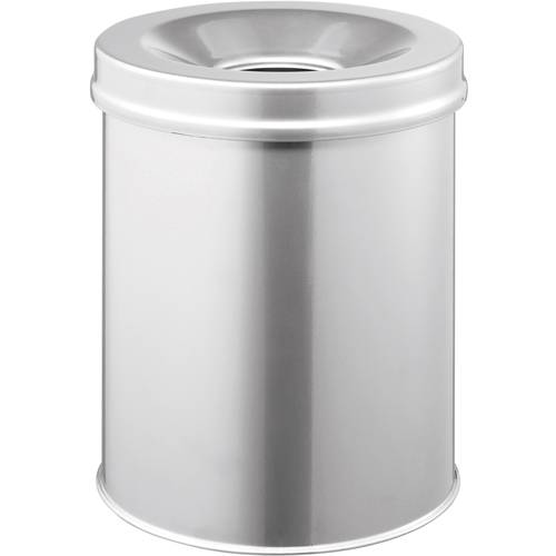 Durable SAFE rund 15 330523 Papierkorb 15 l (Ø x H) 260 mm x 357 mm Stahl Silber 1 St.