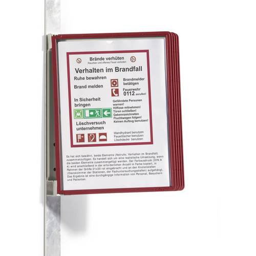 Thumbnail - Durable 591403 Sichttafel Rot (B x H x T) 325 x 360 x 260 mm DIN A4