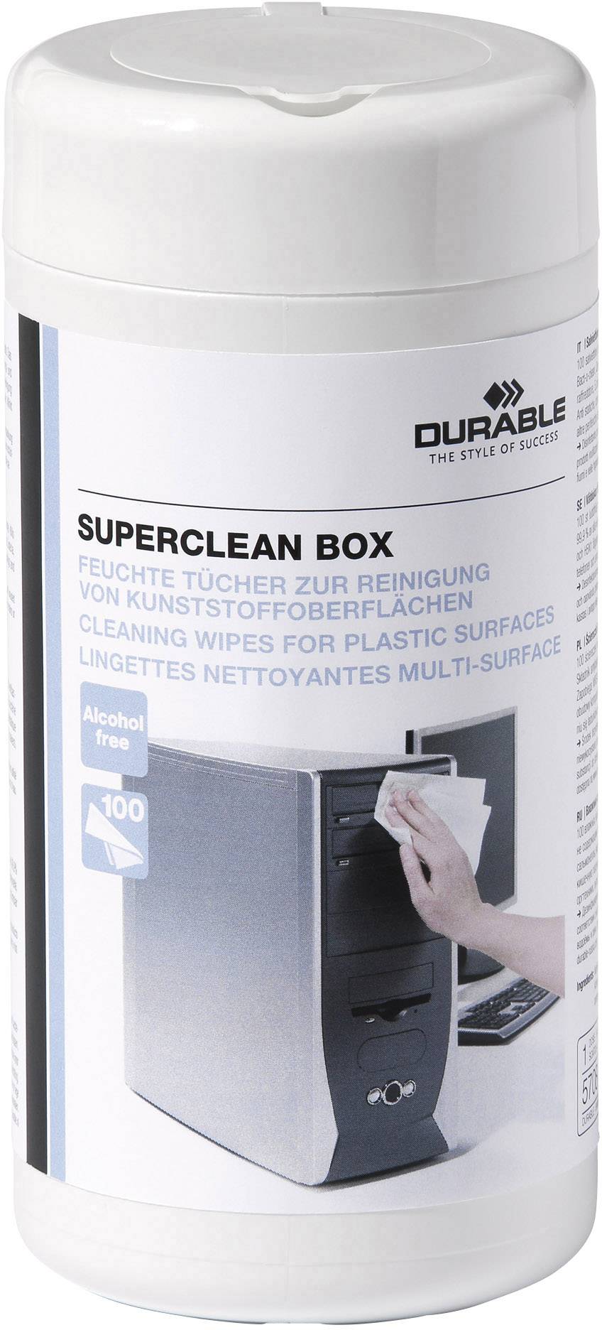 DURABLE Superclean Box - Reinigungstücher (Wipes) - weiß (5708-02)