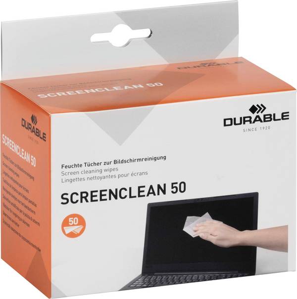 Durable  Bildschirmreinigungstücher   SCREENCLEAN 50 578702 50 St.