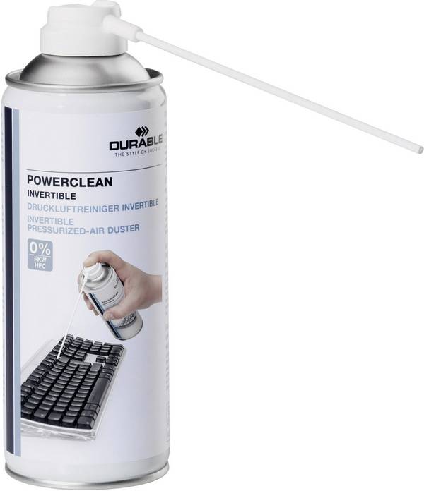 Durable 579719 POWERCLEAN INVERTIBLE Druckgasspray inkl. Sprühröhrchen 200 ml