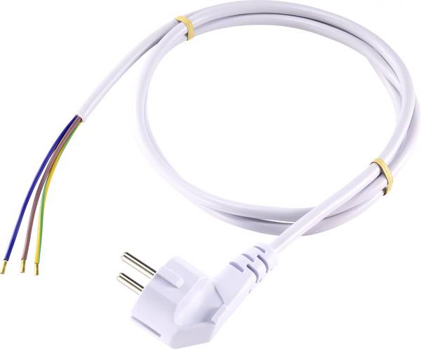 Sygonix SY-5043482 Strom Anschlusskabel Weiß 2.00 m