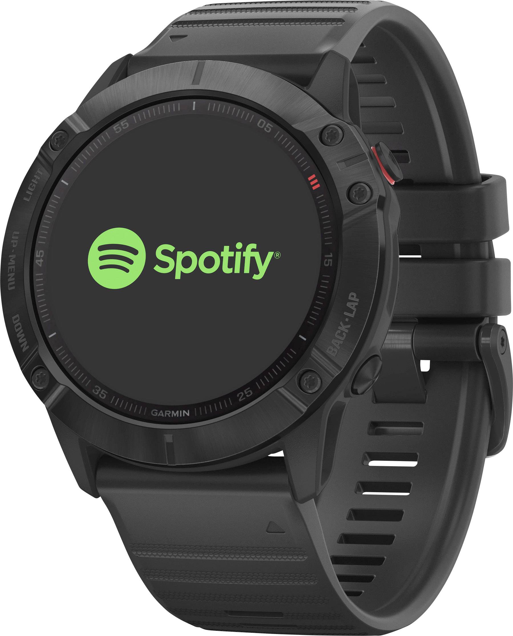 Garmin fenix 6X Pro - Schwarz - Sportuhr mit Band - Silikon - schwarz - Anzeige-10